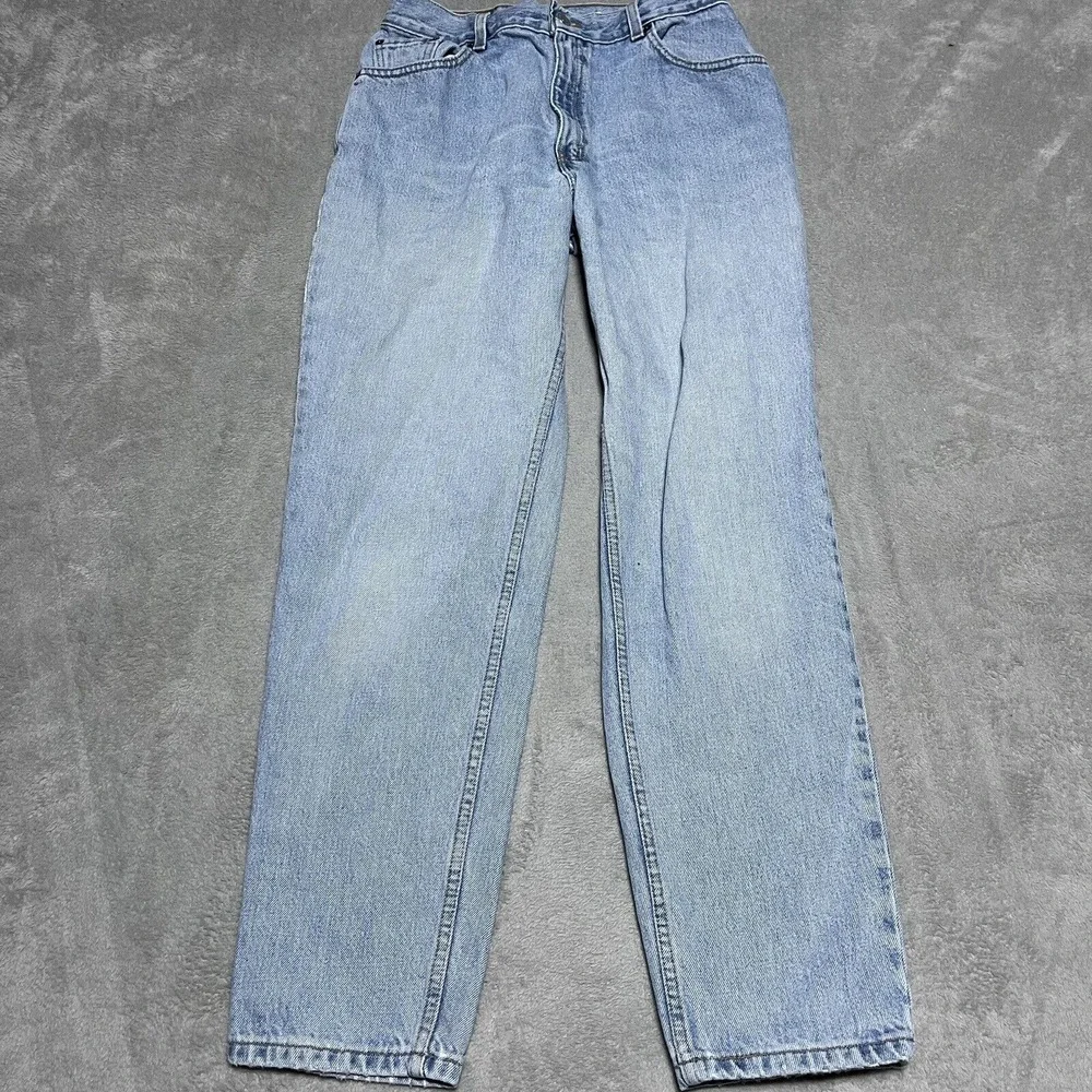 Vintage Levis 550 Jeans Womens Size 12 Mis M Blue Denim Relaxed Tapered Made USA - Picture 2 of 9